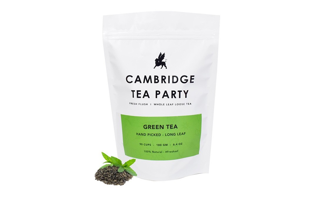 Cambridge Tea party Green Tea Hand Picked Long Leaf    Pack  180 grams